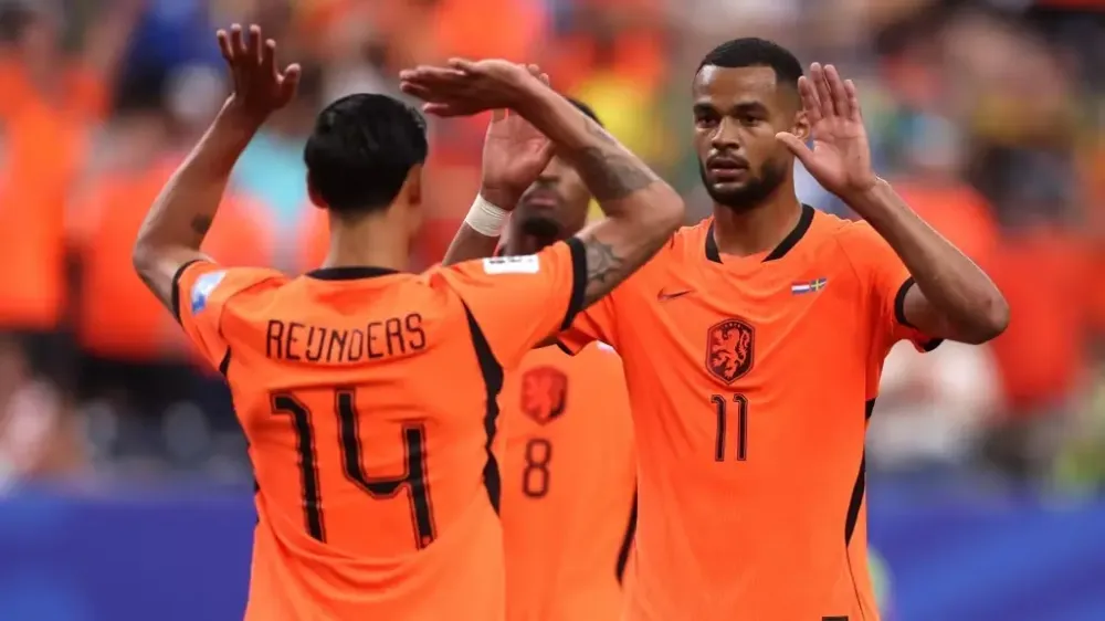 Gakpo fez dois gols na goleada por 5 a 1 Foto: Divulgação/Fifa