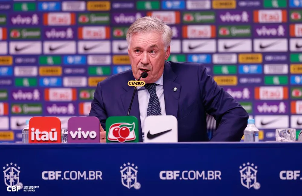 Ancelotti convoca Seleção para amistosos com Coreia do Sul e Japão nesta quarta