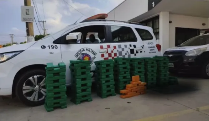 Polícia Militar apreende grande quantidade de drogas em Porto Feliz