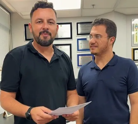Deputado Rodrigo Moraes recebe presidente da Câmara de Sete Barras