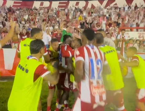 Momento da comemoração de um dos gols do Náutico, Foto: Instsgram/@nauticope